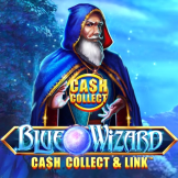 logo Blue Wizard Cash Collect and Link