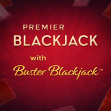 logo Premier Blackjack with Buster